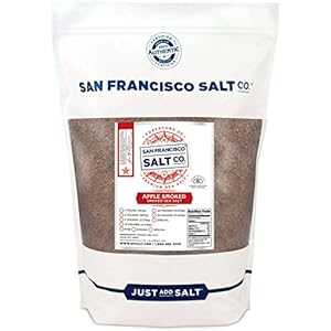 アップルウッド スモーク シー ソルト (2ポンド袋 - 細粒) San Francisco Salt Company Applewood Smoked Sea Salt (2lb Bag - Fine Grain)