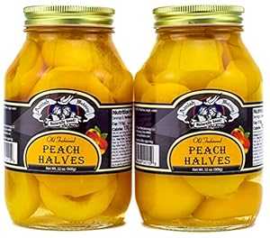 アーミッシュ ウェディング フーズ オールド ファッション ピーチ ハーフ 2 - 32 オンス ジャー Amish Wedding Foods Old Fashioned Peach Halves 2 - 32 oz Jars
