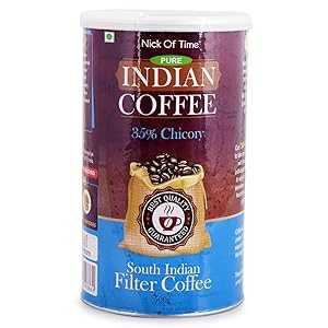 Nick Of Time South Indian Chicory Filter Coffee (65:35 Coffee Chicory ...