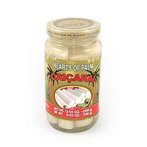 Caicarai Whole Palm Hearts 350g Gross 180g Net Glass Jar