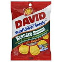 DAVID Seeds David's Sunflower Seeds Reduced Sodium 5.25 Oz (Pack of 12)