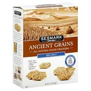 Sesmark クラッカー、グルテンフリー、海塩、3.5000 オンス (6 個パック) Sesmark Crackers, Gluten Free, Sea Salt, 3.5000-ounces (Pack of6)
