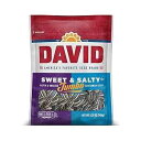DAVID Seeds Sweet and Salty Salted and Roasted Jumbo Sunflower Seeds, 5.25 OZ Bags, 12 Pack