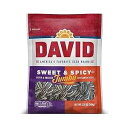 DAVID Seeds Sweet and Spicy Salted and Roasted Jumbo Sunflower Seeds, Keto Friendly Snack, 5.25 OZ Bags, 12 Pack