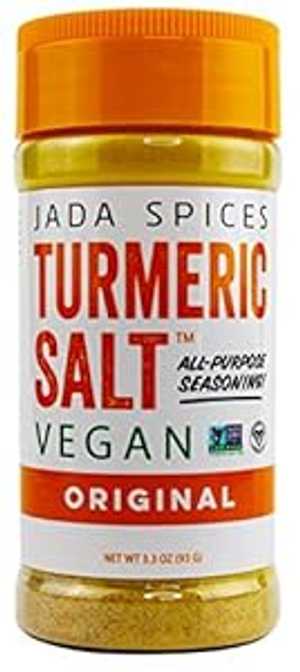 ターメリックソルト - ビーガン、非遺伝子組み換え、MSGフリー、グルテンフリーの万能調味料 (4オンス) (1ボトル) JADA Spices Turmeric Salt - Vegan, Non-GMO, MSG free, Gluten Free All Purpose Seasoning (4 oz) (1 bottle)