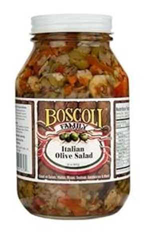 ボスコリファミリーイタリアンオリーブサラダ、32オンス Boscoli Family Italian Olive Salad, 32 oz. ボスコリファミリーイタリアンオリーブサラダ、32オンス Boscoli Family Italian Olive Salad, 32 oz.