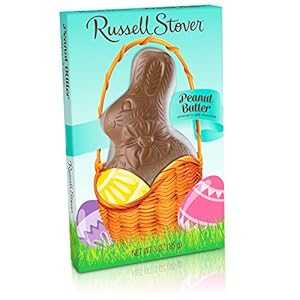 ラッセル・ストーバー ミルクチョコレート ピーナッツバター フラットバックラビット、3オンス、12個 Russell Stover Milk Chocolate Peanut Butter Flat Back Rabbit, 3 Ounce, 12 Count