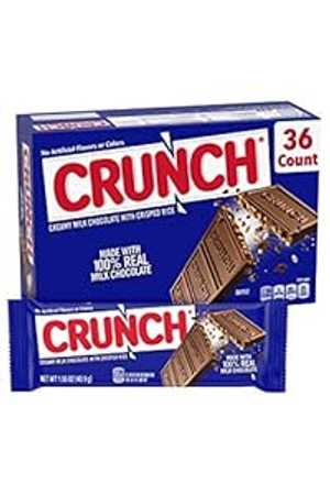 クランチ 100% リアルミルクチョコレート キャンディバー、フルサイズ 1.55 オンス (36 個) Crunch 100% Real Milk Chocolate Candy Bars, Full Size 1.55 oz (36 Count)