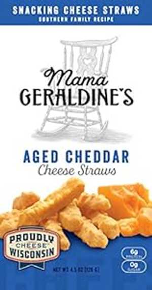 Mama Geraldine's チーズストロー、熟成チェダー、4.5 オンス、6 パック Mama Geraldine's Cheese Straws, Aged Cheddar, 4.5 Ounce, 6 Pack
