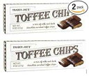 トレーダージョーズ トフィーチップス - ミルクとダークチョコレートのミックス (2 パック) 8 オンス TJ's Trader Joes Toffee Chips - Mix of Milk and Dark Chocolate (2 Pack) 8 Oz