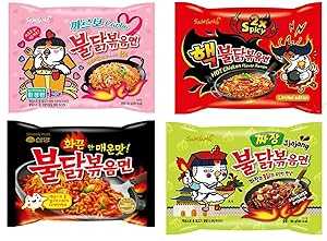 サムヤンラーメン / スパイシーチキンローストヌードル (4 味コンボ (20 パック)) Samyang Ramen / Spicy Chicken Roasted Noodles (4 Flavor Combo (20 Pk)) サムヤンラーメン / スパイシーチキンローストヌードル (4 味コンボ (20 パック)) Samyang Ramen / Spicy Chicken Roasted Noodles (4 Flavor Combo (20 Pk))