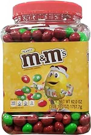 M&M's Red and Green Peanut, 62 Ounce