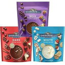 ギラデリ メルティング ウエハース バンドル、ミルク チョコレート、ダーク チョコレート、ホワイト チョコレート、各 3 ~ 10 オンスのセット Ghirardelli Wafers Ghirardelli Melting Wafers Bundle, Milk Chocolate, Dark Chocolate, White Choc