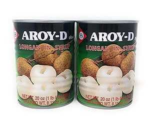 Aroy-D リュウガンシロップ入り 20 オンス (565g)、2 パック Aroy-D Longan in Syrup 20oz (565g), 2 pack Aroy-D リュウガンシロップ入り 20 オンス (565g)、2 パック Aroy-D Longan in Syrup 20oz (565g), 2 pack