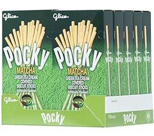 ポッキー ビスケット スティック、抹茶、2.47 オンス (10 個パック) Glico Pocky Biscuit Stick, Match..