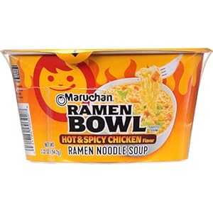 ޥܥ ۥå&ѥ̣顼 3.32 (12ĥѥå) Maruchan Bowl Hot & Sp...