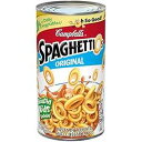 Campbell's SpaghettiOs 缶詰パスタ、オリジナル、22.4 オンス できる Campbell's SpaghettiOs Canned Pasta, Original, 22.4 oz. Can