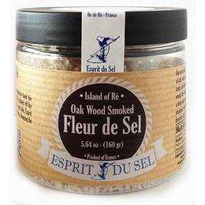 エスプリ デュ セル、オークウッド スモーク フルール ド セル 5.6オンス Esprit du Sel, Oak Wood Smoked Fleur de Sel 5.6oz