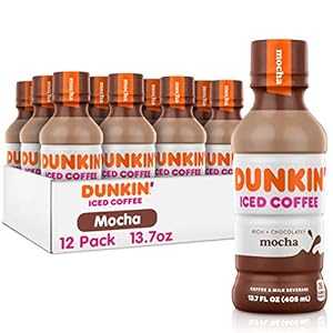 ダンキンドーナツ アイスコーヒー、モカ、13.7液量オンス (12個パック) Dunkin' Donuts Dunkin Donuts Iced Coffee, Mocha, 13.7 Fluid Ounce (Pack of 12)のサムネイル