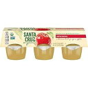 サンタクルーズ オーガニックアップルソース、6~4オンスカップ(4個パック) Santa Cruz Organic Apple Sauce, 6-4 Ounce Cups (Pack of 4)