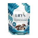 Lily's Milk Chocolate Style Covered Almonds, Stevia Sweetened, No Added Sugar, Low-Carb, Keto-Friendly, Gluten-Free & Non-GMO, 3.5 Ounce (Pack of 3), 10.5 Ounce