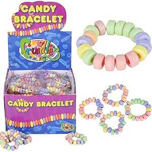 8.5 Gram (Pack of 48), The Dreidel Company Stretchable Candy Bracelet,...