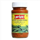 Priya Bittergourd (Karela) Pickle 10.6 Oz (300 gm) (With Garlic, Single Pack)