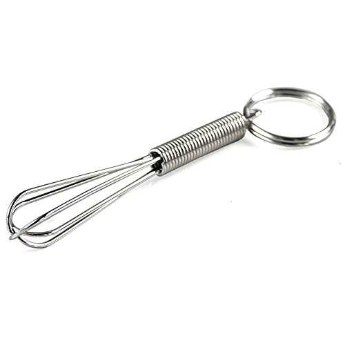 ミニ泡立て器キーホルダー ノベルティ シェフ クック グルメ用 シルバー BigKitchen Mini Whisk Keychain Novelty for Chef Cook Foodie, Silver ミニ泡立て器キーホルダー ノベルティ シェフ クック グルメ用 シルバー BigKitchen Mini Whisk Keychain Novelty for Chef Cook Foodie, Silver