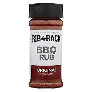 リブラックシーズニングドライラブ、オリジナル、5.5オンス Rib Rack Seasoning Dry Rub, Original,5.5 Ozのサムネイル