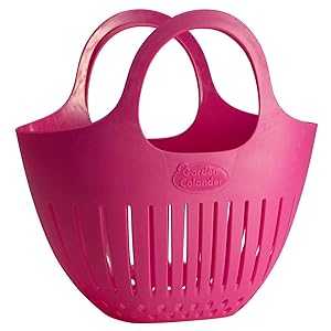 Hutzler Mini Garden Colander Garden Basket, Small, Pink