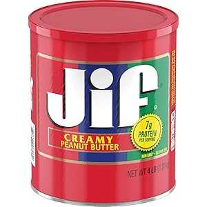 Jif クリーミーピーナッツバター、4 ポンド – 1 回分あたりタンパク質 7g (7% DV)、滑らかでクリーミーな質感 – かき混ぜる必要のないピーナッツバター Jif Creamy Peanut Butter, 4 lb. 7g (7% DV) of Protein per Serving, Smooth, Cr