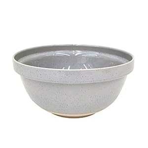 Casafina Fattoria コレクション ストーンウェア セラミック ラージ ミキシング ボウル 12.25 インチ/211 オンス、グレー Casafina Fattoria Collection Stoneware Ceramic Large Mixing Bowl 12.25"/211 oz, Grey