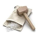 glacio アイスマレットとルイスバッグ - 砕いた氷用の木製ハンマーとキャンバスバッグ glacio Ice Mallet and Lewis Bag - ...