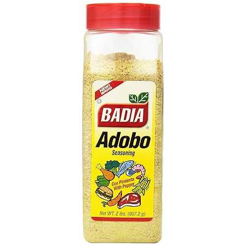 Badia Spices inc アドボ、ペッパー入り、32 オンス (6 個パック) Badia Spices inc Adobo, with Pepper, 32-Ounce (Pack of 6)