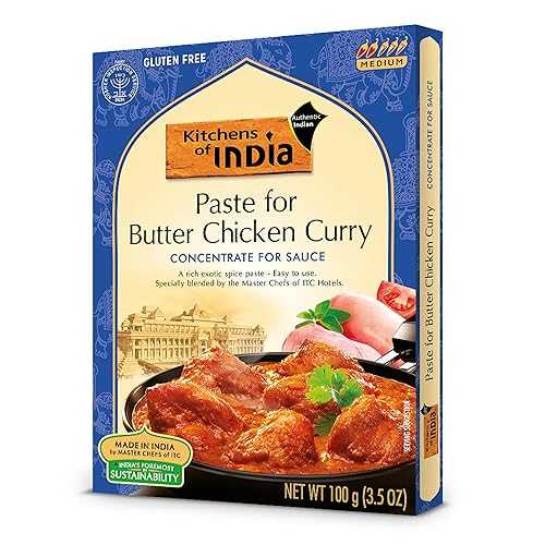 Kitchens Of India Paste for Butter Chicken Curry, 3.5-Ounce Boxes (Pack of 6)