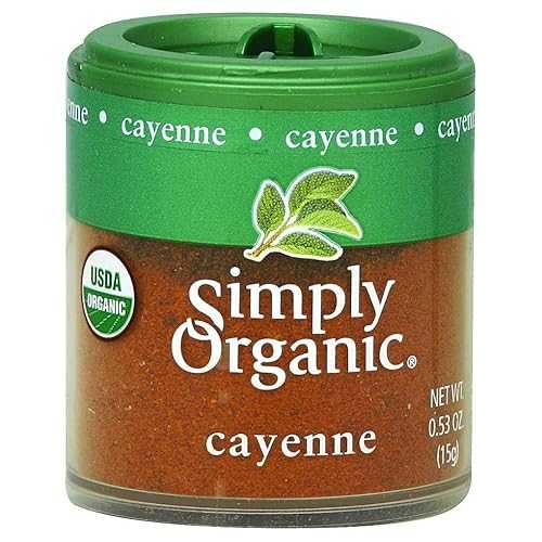Simply Organic Mini Cayenne Pepper Ground, 0.53 oz Simply Organic Mini Cayenne Pepper Ground, 0...