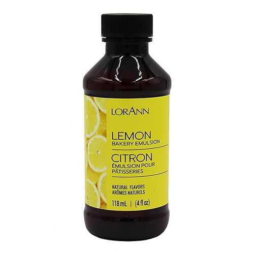 Lorann Oils Lemon Bakery Emulsion: Tangy Lemon Essence, Perfect for Amplifying Citrus Tones in Cakes, Cookies & Desserts, Gluten-Free, Keto-Friendly, Lemon Extract Alternative Essential