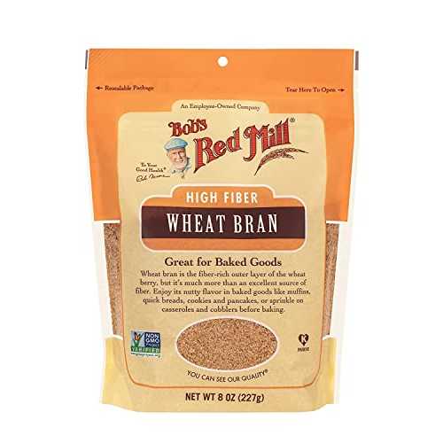 Bob's Red Mill Wheat Bran, 8oz (Pack of 1) - Non GMO, Vegan, Kosher Bob's Red Mill Wheat Bran, 8..