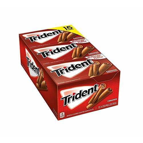 トライデント シュガーフリーガム、シナモン、15 カウント (14 個パック) Trident Sugar-Free Gum, Cin..