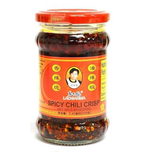 ラオガンマー スパイシーチリクリスプ (チリソース) - 7.41オンス (1パック) Lao Gan Ma Spicy Chili Crisp (Chili Oil Sauce) - 7.41oz (Pack of 1)のサムネイル