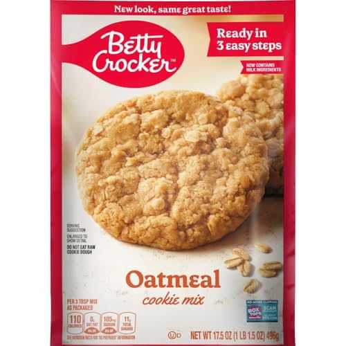 Betty Crocker Oatmeal Cookies, Cookie Baking Mix, 17.5 oz Betty Crocker Oatmeal Cookies, Cookie ..