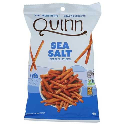 Quinn, Pretzel Sticks Sea Salt, 5.6 Ounce