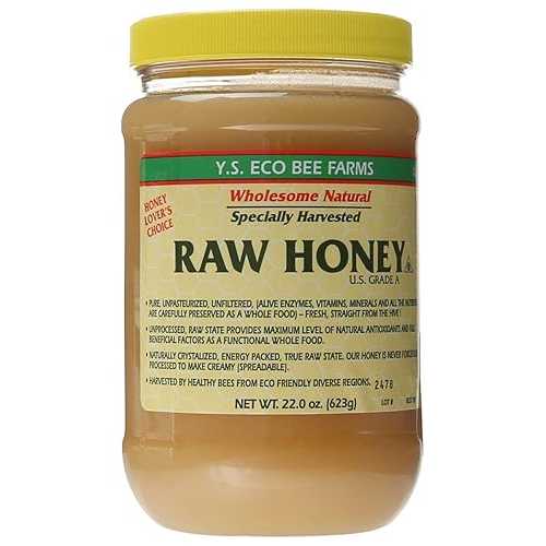 YS Eco Bee Farms 生蜂蜜 - 22 オンス (6 個パック) Y.S. Organic Bee Farms YS Eco Bee Farms Raw Hon..