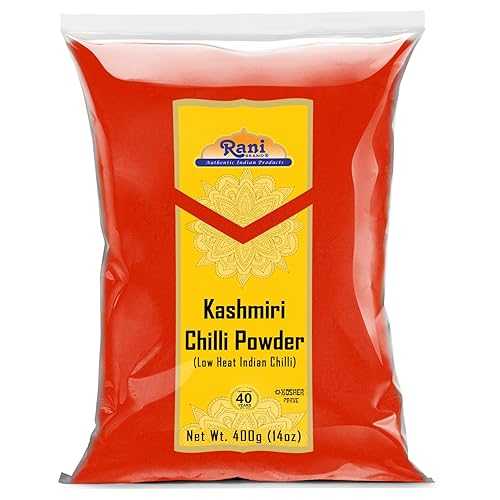 Rani Kashmiri Chilli Powder (Deggi Mirch, Low Heat) Ground Indian Spice 14oz (400g) ~ All Natura..