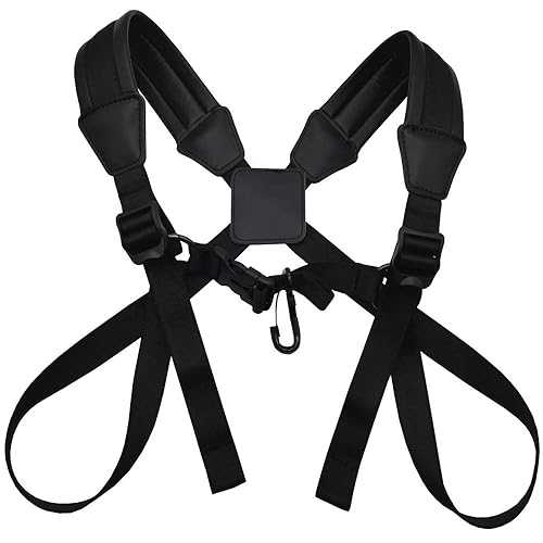Xavnia Saxophone Strap Professional Shoulder Harness Leather Padded for Alto Tenor Bari Soprano Sax