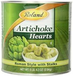 Roland Foods アーティチョーク ハーツ、ローマン スタイル、茎付き、81 オンス Roland Foods Artichok..