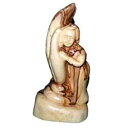 パームを持つ天使 - オリーブの木 (15x7.5x5.5 cm または 5.9x2.9x2.2 インチ) Holy Land Market Angel with Palm - Olive wood (15x7.5x5.5 cm or 5.9x2.9x2.2")