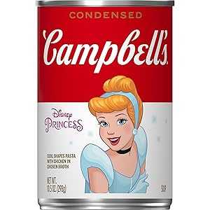 Campbell's Campbell s Condensed Kids Soup, Disney Princess Cool Shapes Pasta With Chicken in Chicken Broth, 10.5 oz Can Campbell's Campbell s Condensed Kids Soup, Disney Princess Cool Shapes Pasta With Chicken in Chicken Broth, 10.5 oz Can