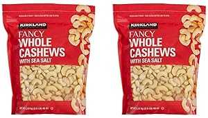 Kirkland Signature Whole Cashews 2.5 lb. Jars, Fancy Grade Mother's Da...