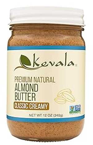Kevala アーモンドバター クリーミー、12 オンス Kevala Almond Butter Creamy, 12 Oz